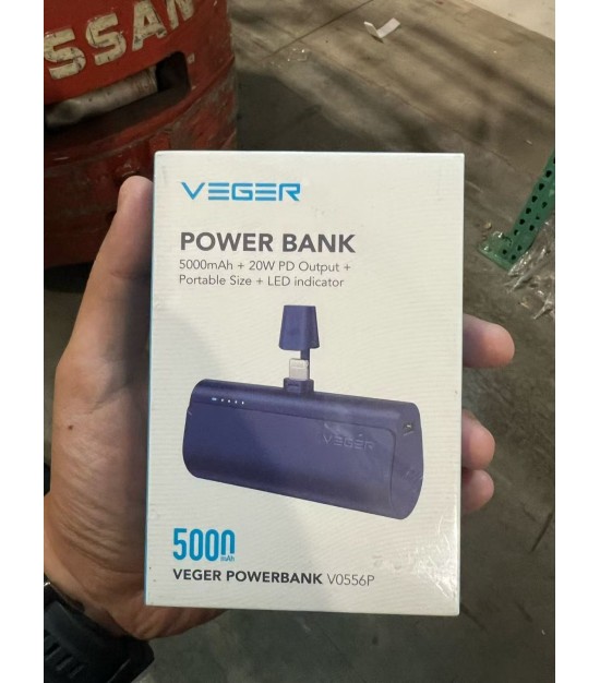 VEGER 5000mAh Mini USB-C Portable Power Bank. 1000 Units. EXW Los Angeles